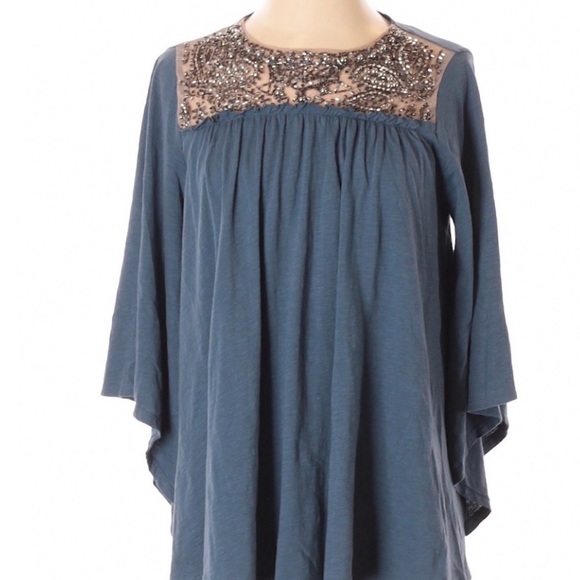 ANTHROPOLOGIE / DELTTA BEADED TOP - Picture 6 of 12